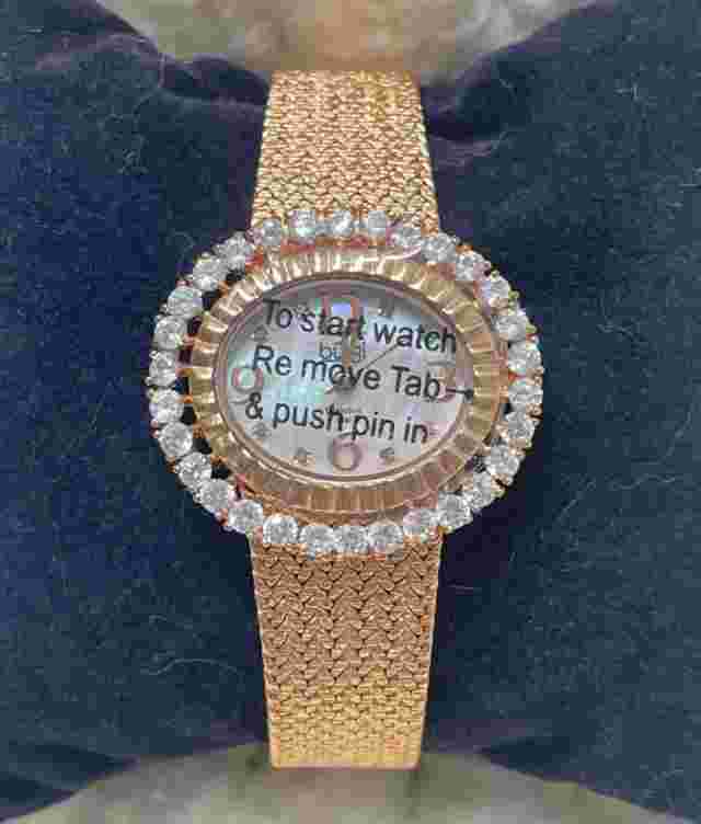 New Women's Burgi BUR075RG Mother of Pearl Watch, New Without Tags 8.5''