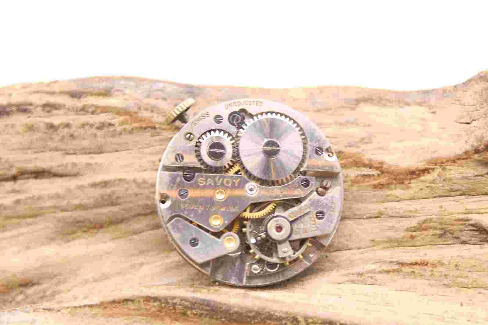 SAVOY MILOS ART  DECO TANK WRIST WATCH EXM 7j SWISS FOR REPAIR (OH3)