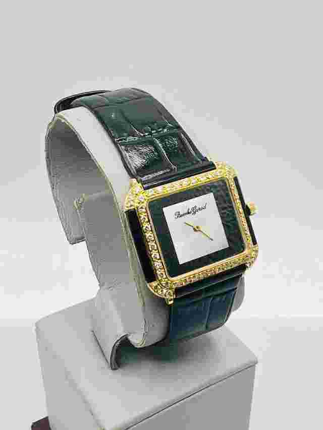 Vintage Bueche Girod  ladies watch 18 Kt Gold 54 Diamonds