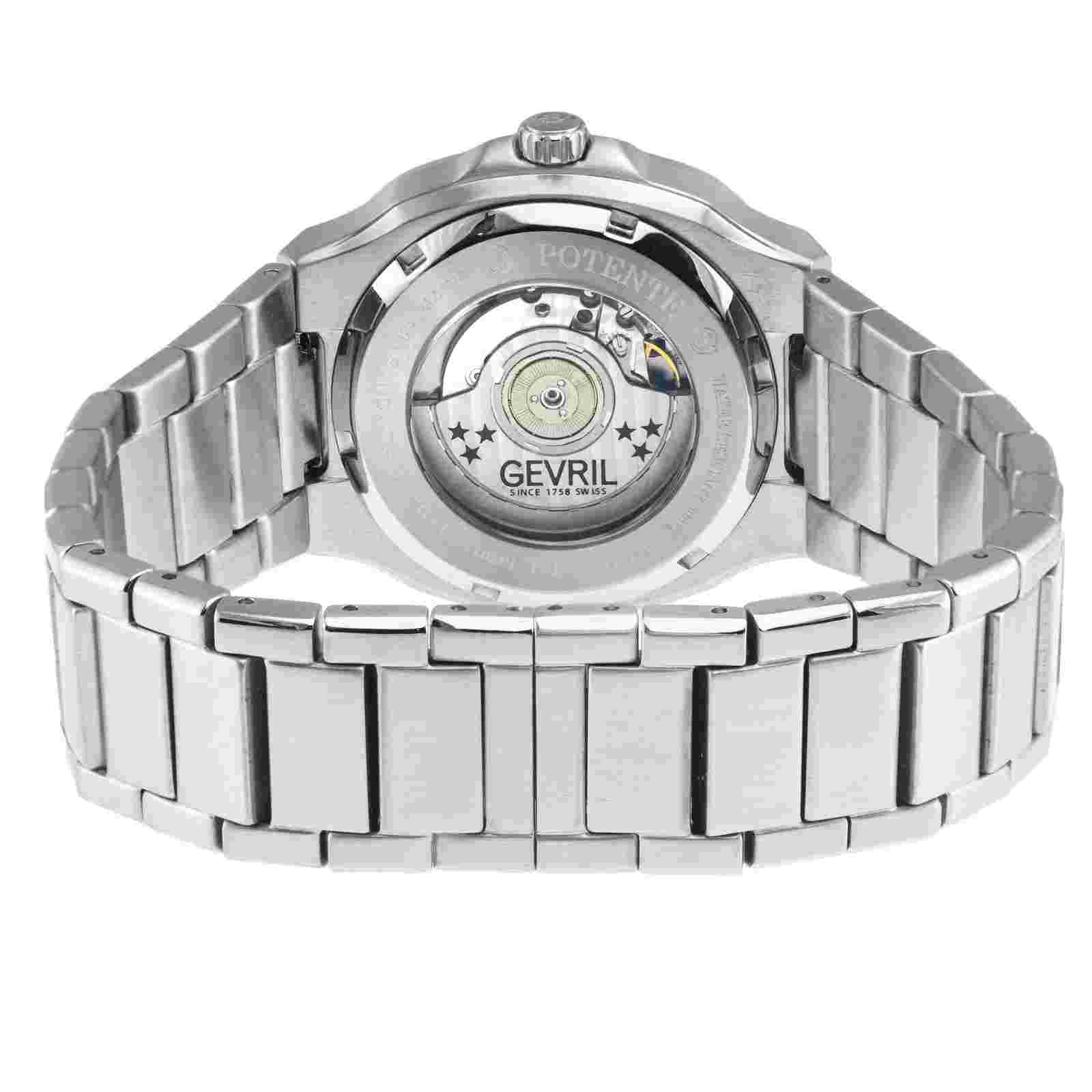GV2 by Gevril Men's 18301B Potente Swiss Automatic ETA 2895 Date Luminous Watch