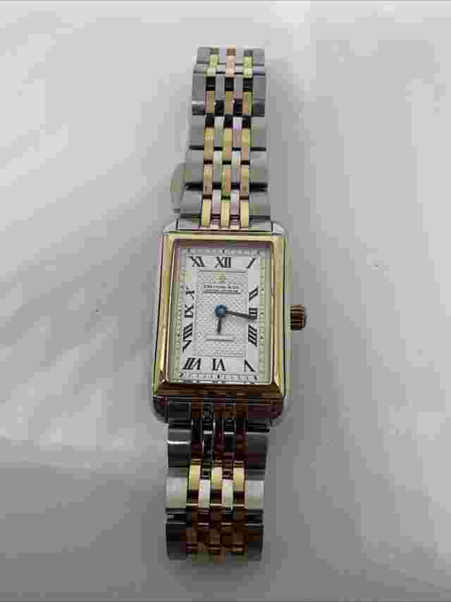 Dreyfuss And Co Women’s Classics Watch Silver And Gold Strap With Roman Numerals