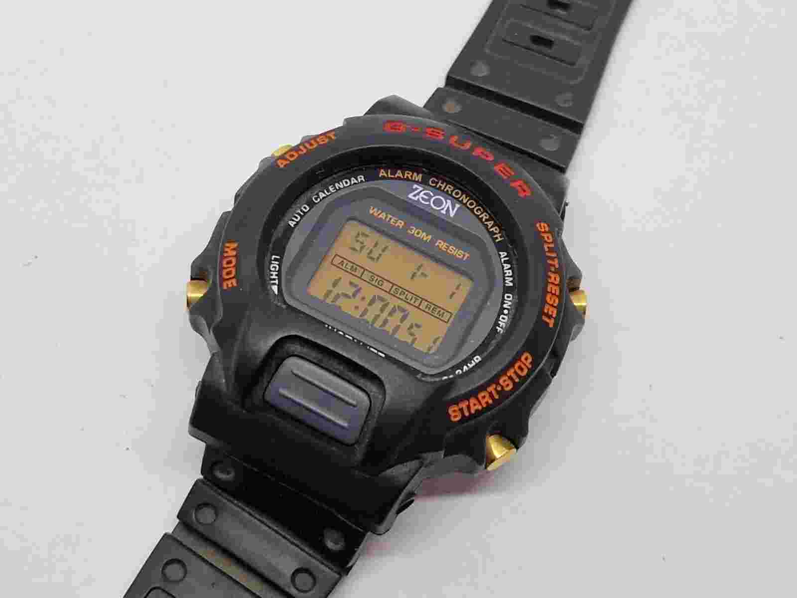vintage G-super Zeon Digital Watch  Collectors G Shock watch