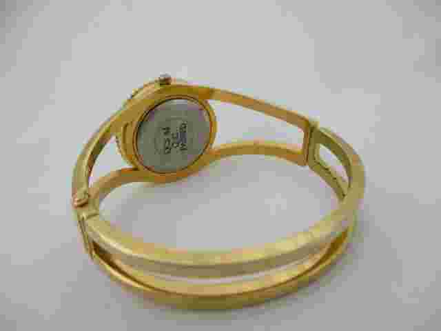 Cache Women's Gold Toned Cuff Band Analog Watch