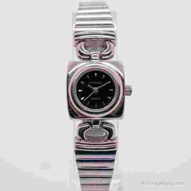 Vintage Black-Dial Carriage Quartz Ladies Watch I don’t Know If Work Or Not