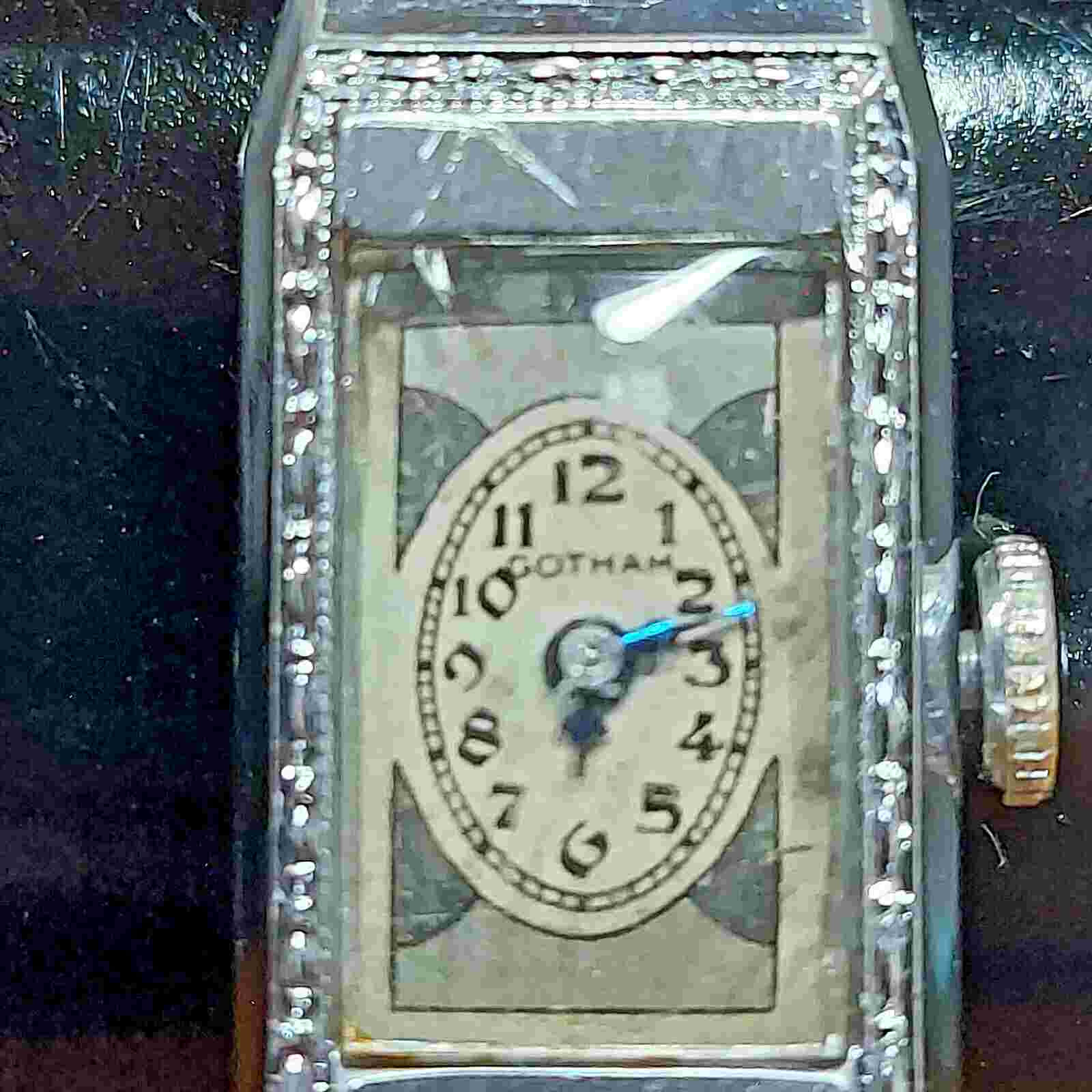 "Gotham Watch" with Kestenmade 12K Band Made in USA Working Condition VTG