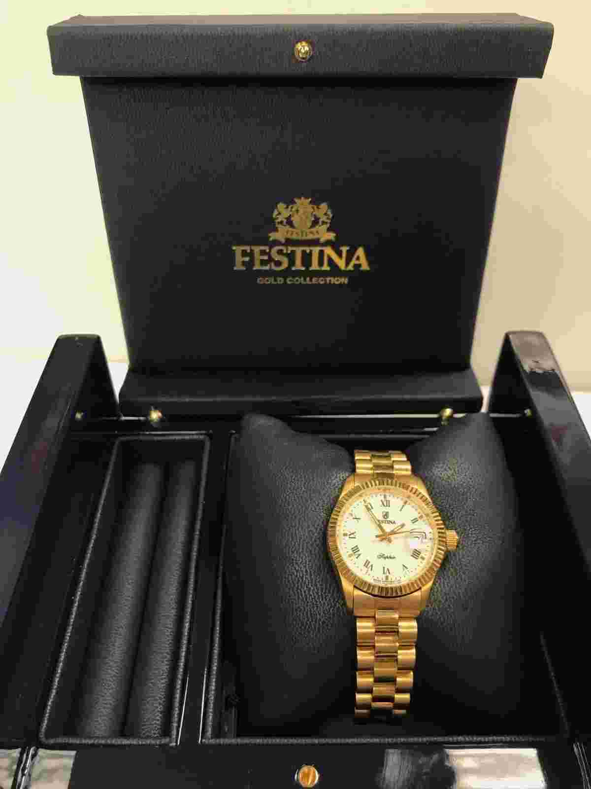 Festina Ladies 18k Gold Watch