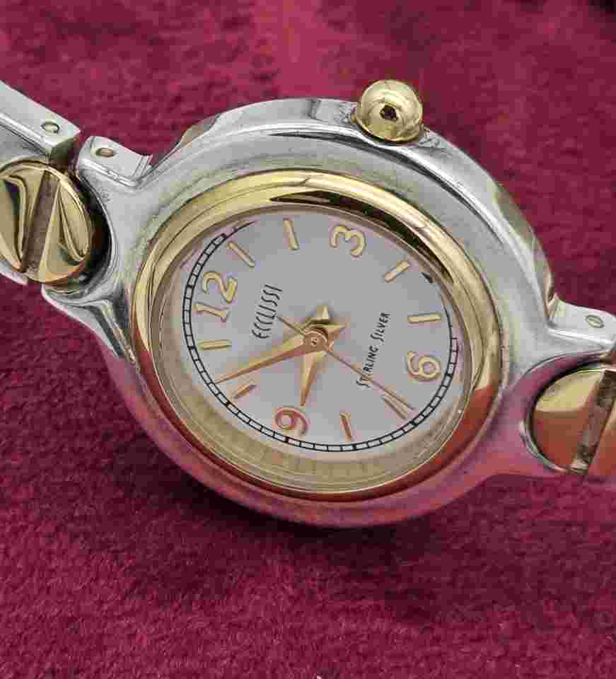 Ecclissi  2 Tone 925  Sterling Silver Watch