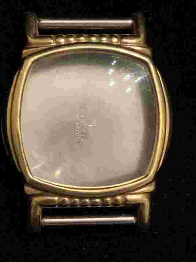 VINTAGE REX 37M WRIST WATCH CASE, CRYSTAL, BACKING & LUGS, GOLD COLORED, SS, NOS
