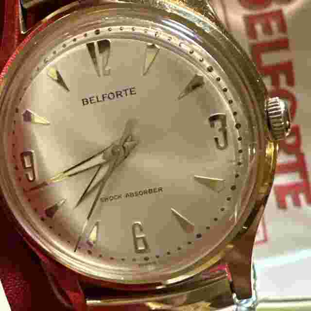 Belforte Men's Automatic 17 Jewel Watch, Series #9045 Unworn Original Box