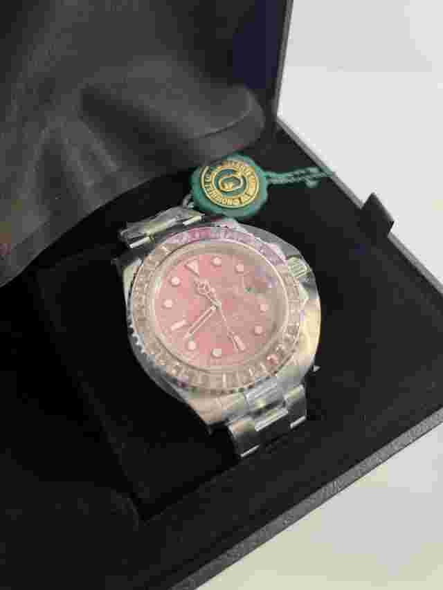 A Bathing Ape Bape Bapex Type 1 Crystal Stone Watch 1J70-187-012 Pink Rare