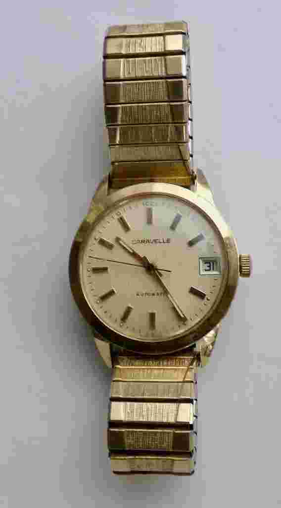 Bulova Caravelle N3 Men's Automatic Self Winding Wristwatch Speidel Band 1970's