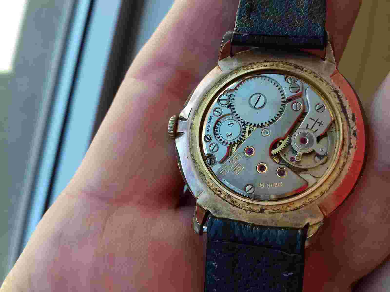 Duward 3153 SUBSECONDS HAND-WINDING VINTAGE (1950's) WATCH WATCH WATCH SWISS MADE WATCH