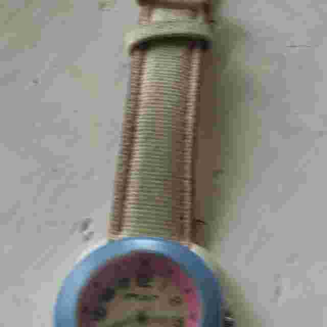 Men Women Sprout Watch St2003 White Case Pink Organic Band Green Bezel Easy Read