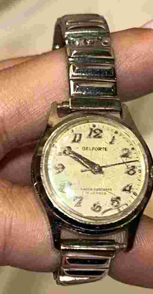 vintage belforte watch Silver