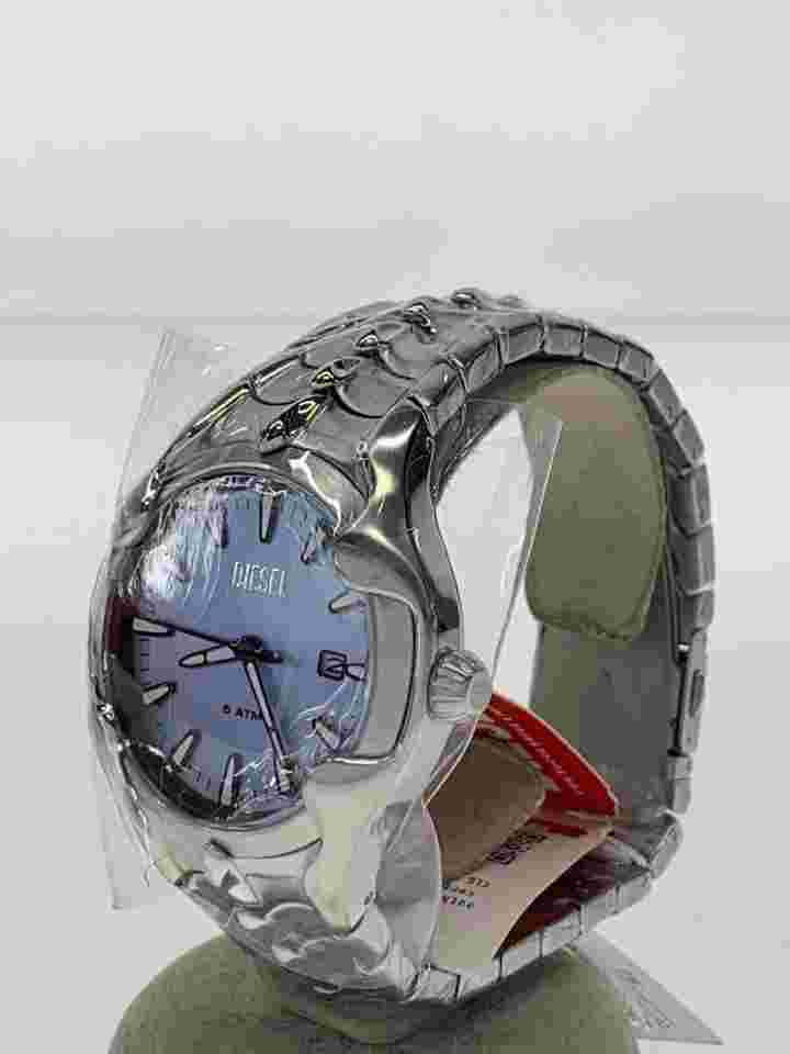 DIESEL Quartz Analog Watch Stainless Steel Blue DZ-2200 Excellent JAPAN