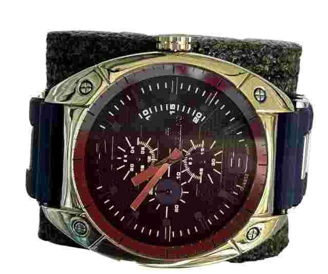 Ice King Men’s Wristwatch Purple Rubber Band Sport Quartz Big Face Watch Hip Hop