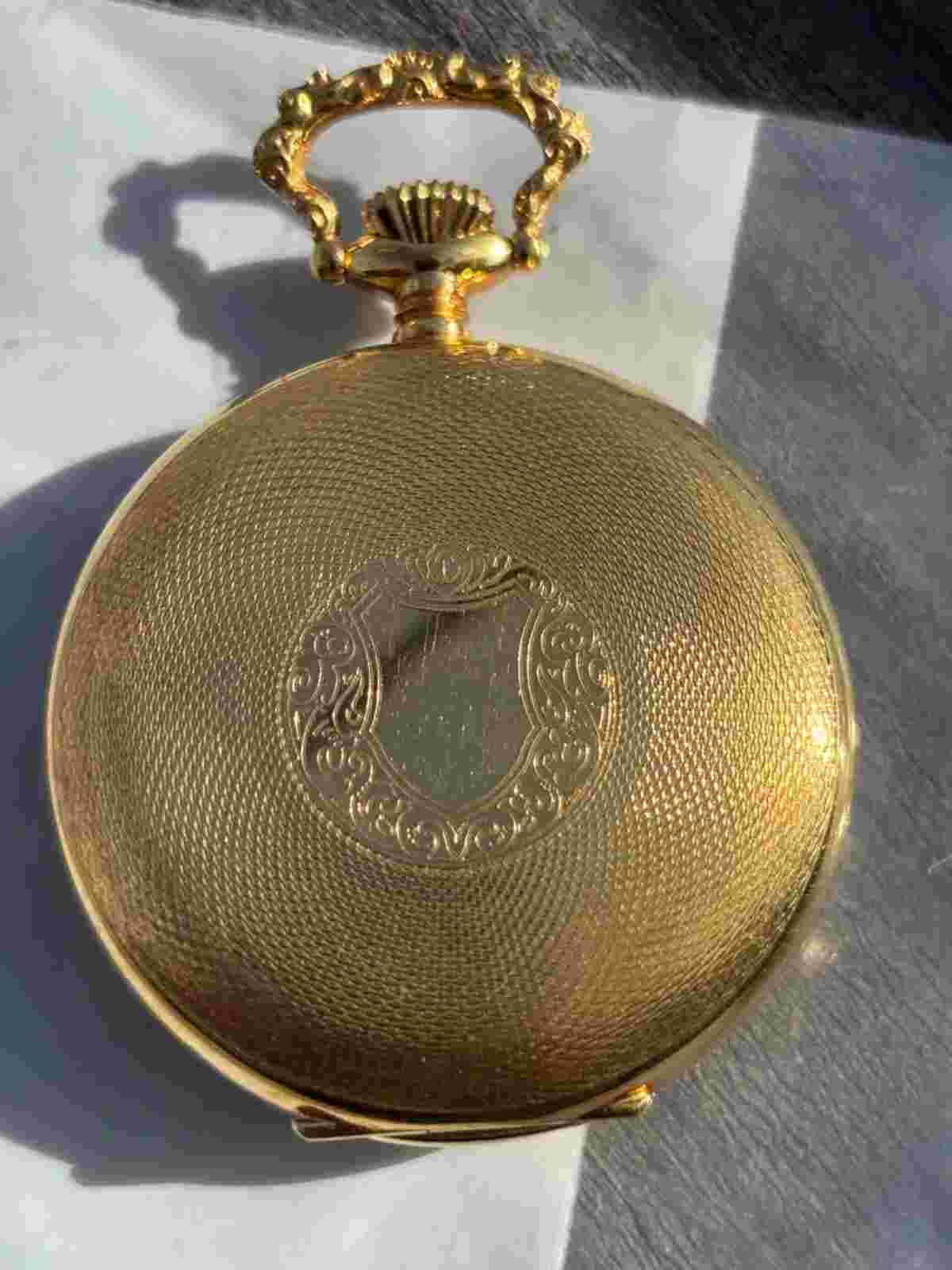 ANTIQUE ARNEX HEBDOMAS Swiss 15 JEWELS 8 Day Fancy Coin Silver POCKET WATCH