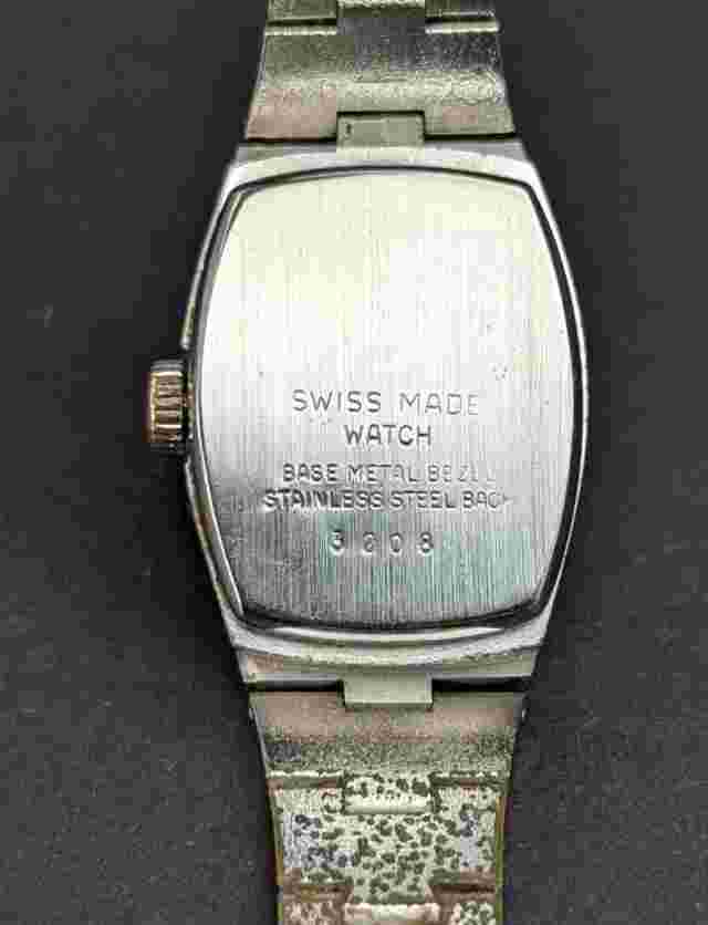 Vintage LE GRAN LeGran Incabloc 17 Jewels Tonneau Silver Tone 19mm Watch WORKS!