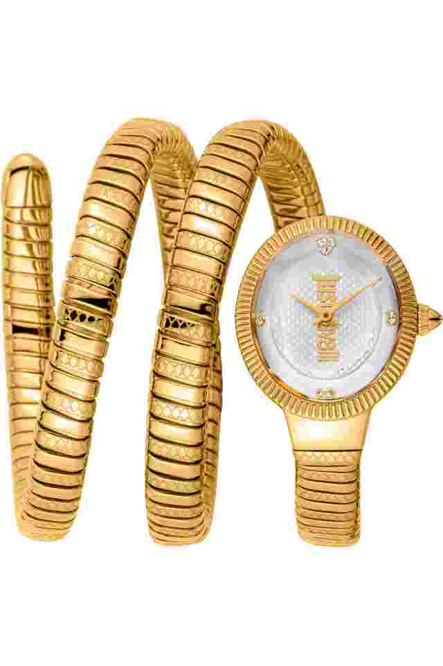 Just Cavalli Women's After Party Snake Silver Dial Watch - JC1L269M0025