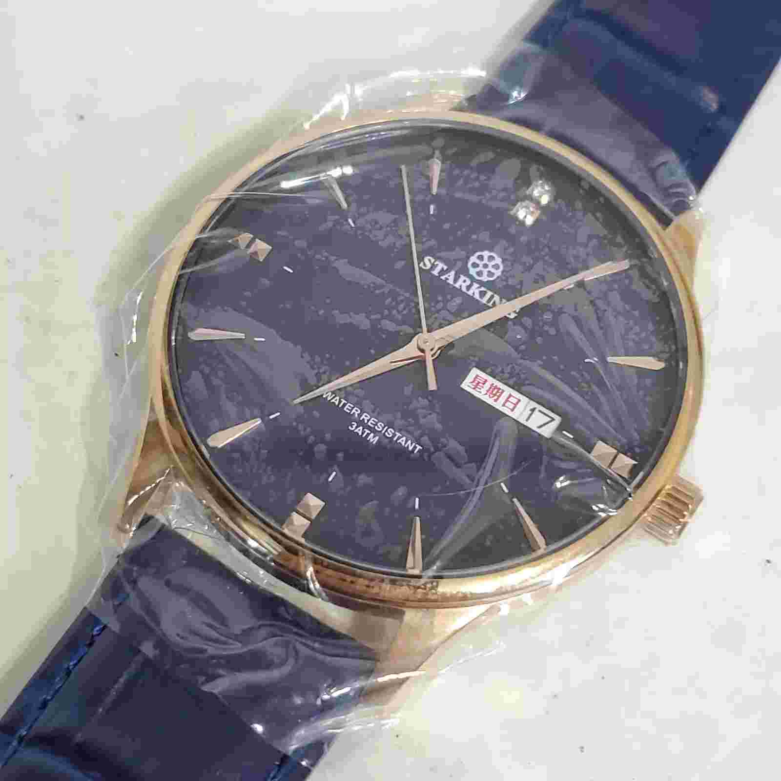 Starking mens  Watch QUARTZ Blue Dial Boxed Excellent Unused CONDITION