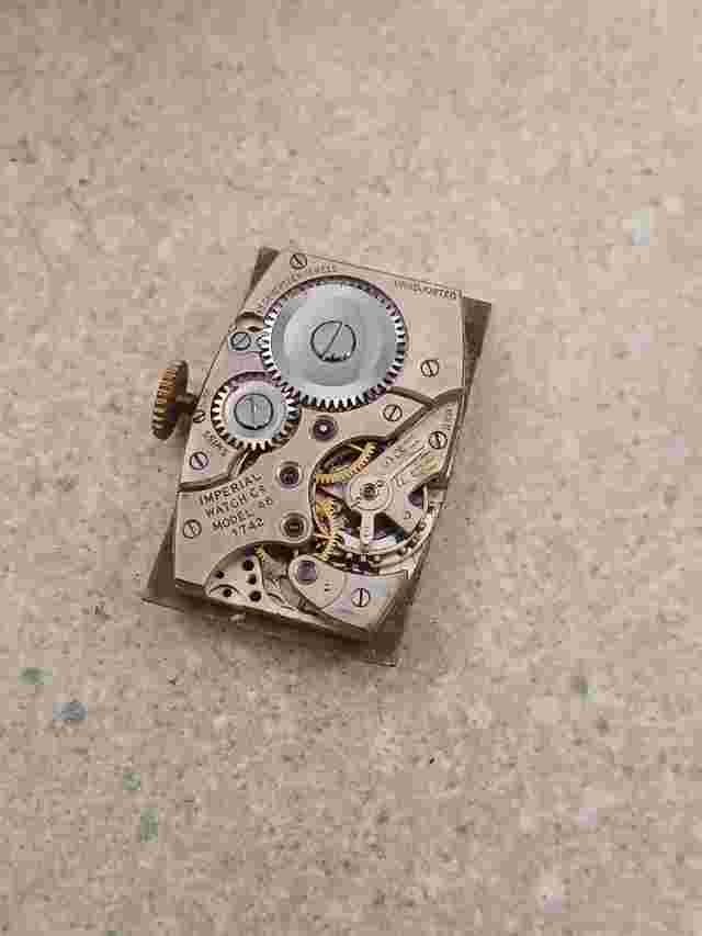 Imperial 1940s GF Watch Model 48 1742 17 Jewels Inscription To WW2 Commander