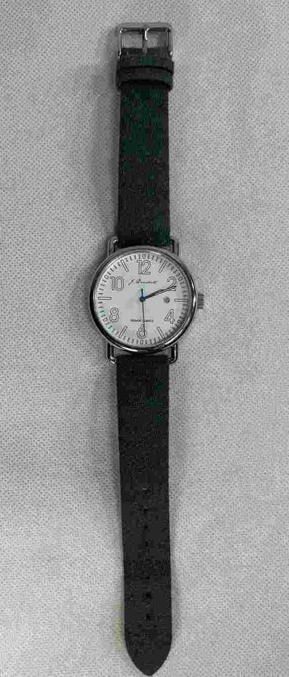 J. Brackett Men's Watch JB1006 Gray Band (NEEDS BATTERY)