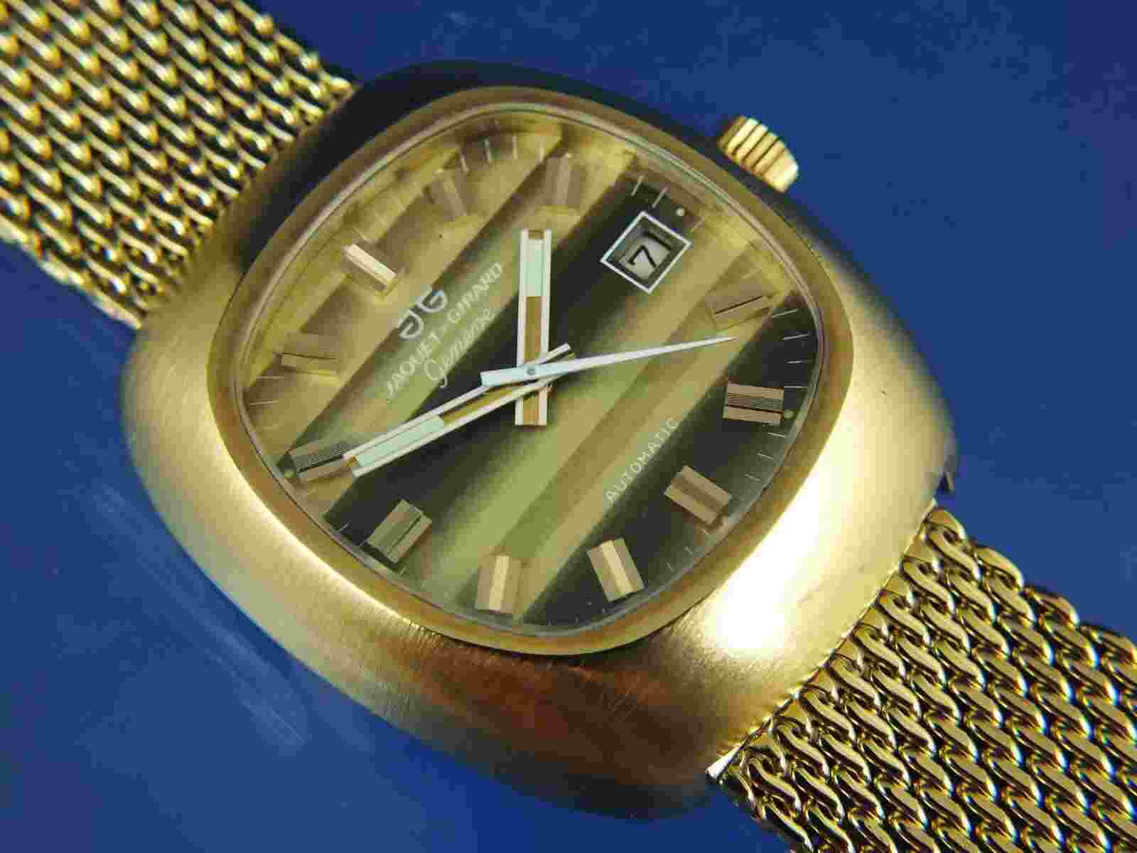 Jaquet Girard Airvac 6000 Automatic Watch NOS Vintage Circa 70s Tissot Cal 2481