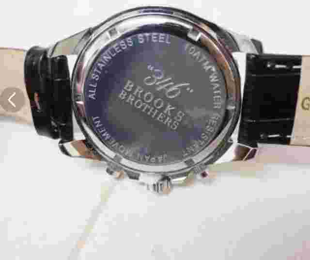 Brooks Brothers Chronograph Men's Wristwatch  Black Quartz Japan Limited