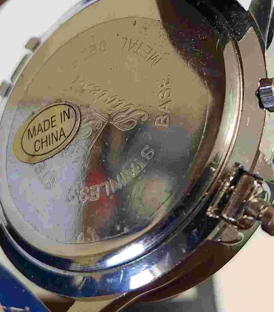 Blue Face Bejeweled Riviera Spinner Watch; Stainless Steel