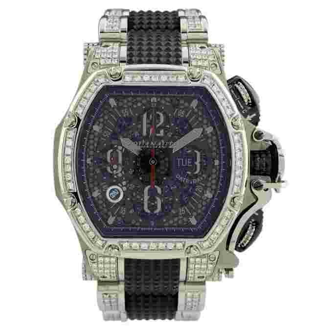Aquanautique King Tonneau TN3002WN01T02SH Diamond Automatic Men's #BS279