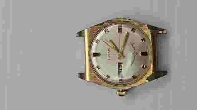 Andre Bouchard Mens Watch Head 17 Jewel Day Date Tested Working READ