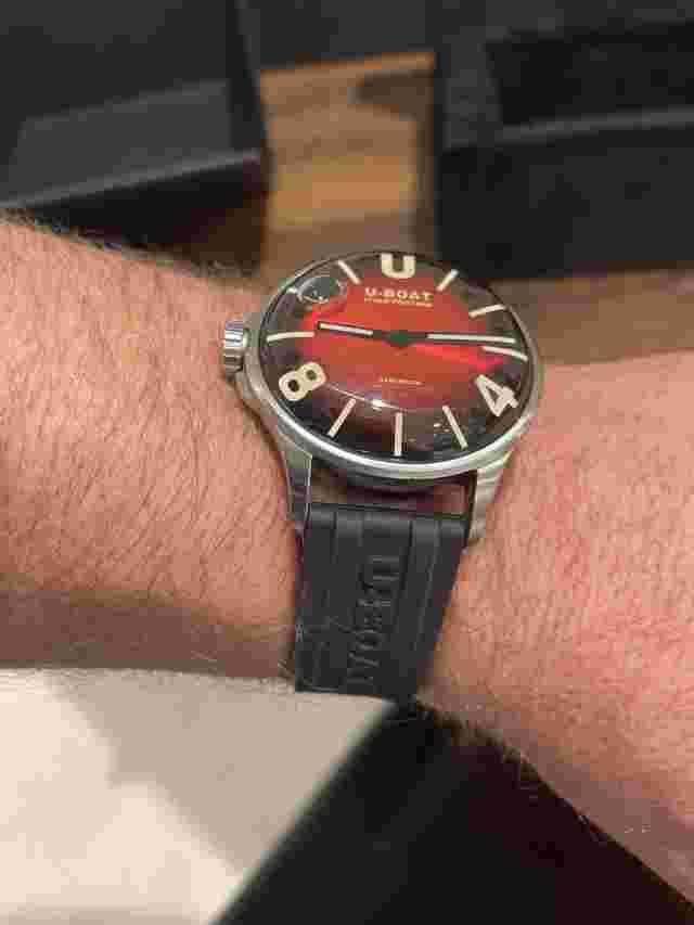 U-Boat Watch Darkmoon40mm Red Oil-Filled Italian Men’s