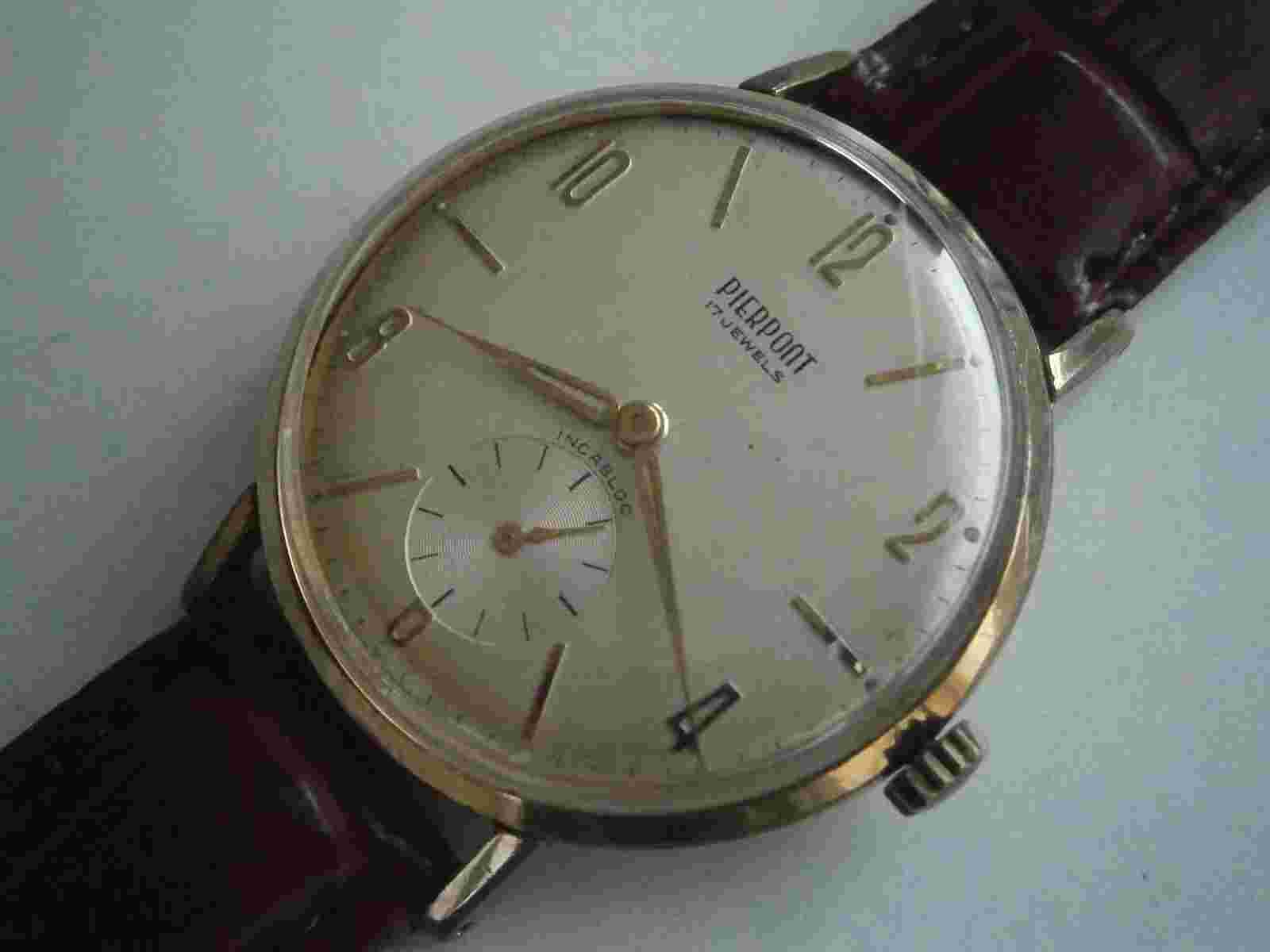 PIERPONT, 17 jewels, Swiss made, 1130, wehrmachtswerk, 36mm, TOP!