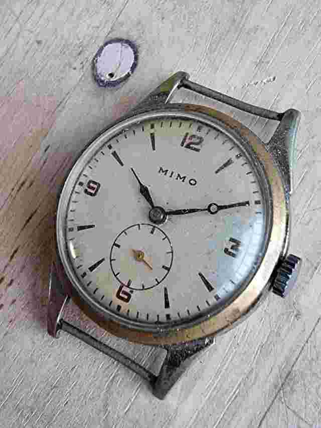 WWII PERIOD men's MIMO DIAMOND Otto Graef VINTAGE WRISTWATCH
