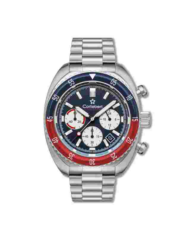 Cortébert Men's Watch - French Blue; Japanese Quartz Movement