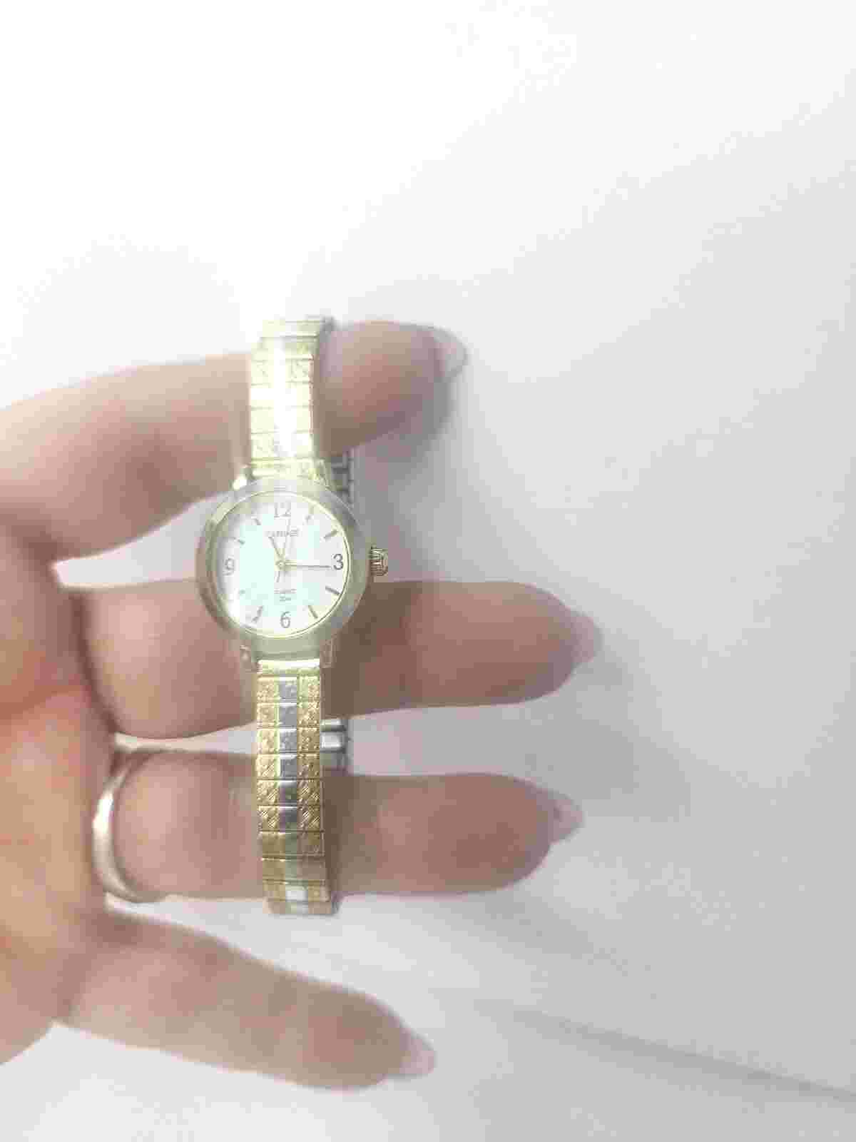 Carriage by Timex C6A251 Gold Tone Quartz Women's Watch Sz. 6 1/4" Battery