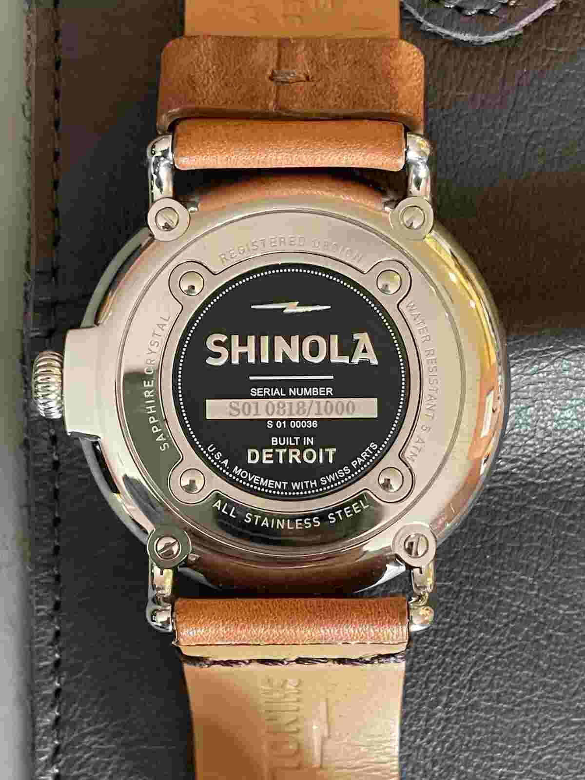 Brand New 2013 Vintage Shinola S01 Runwell 47mm Limited Edition #818/1000