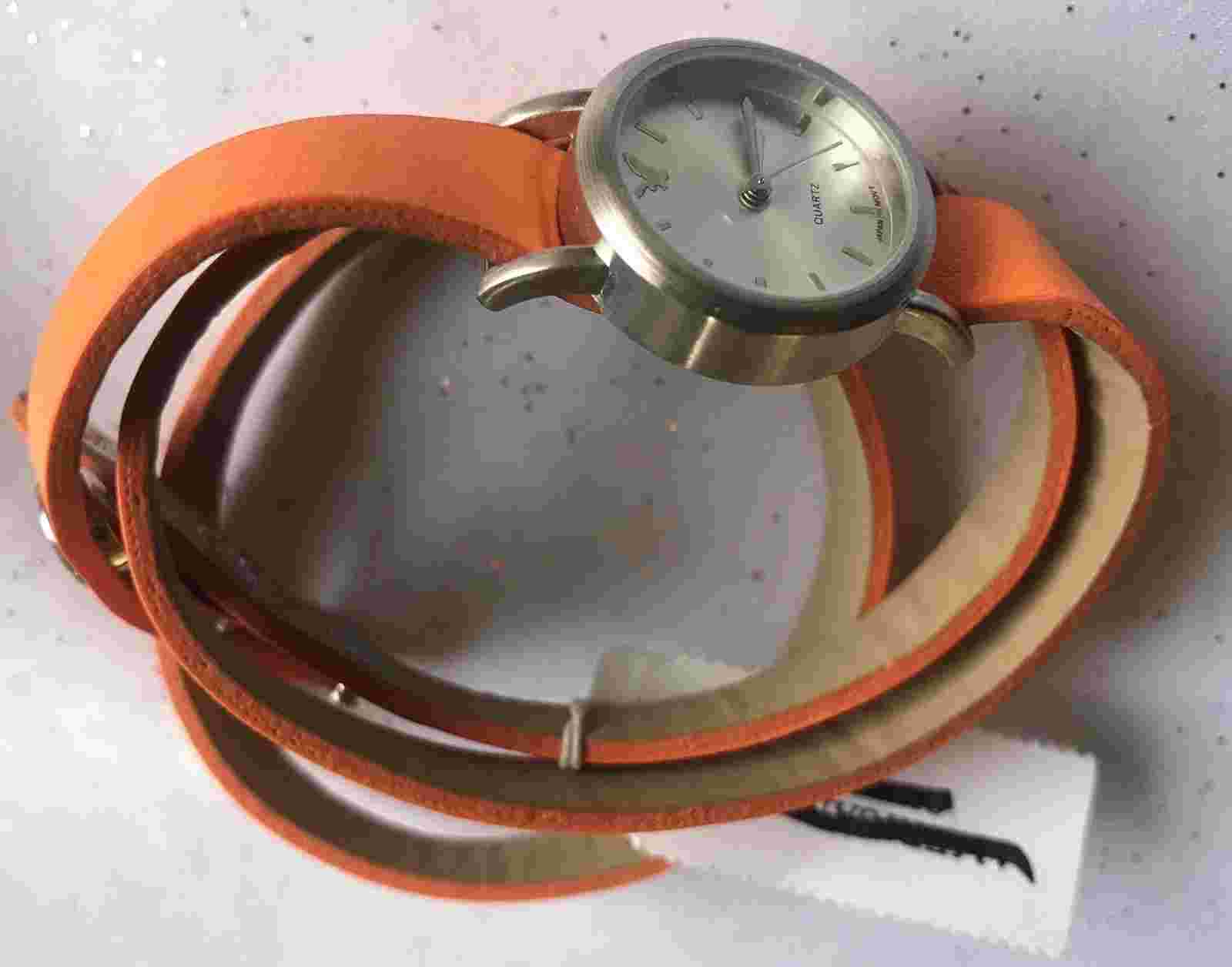 Womens American Eagle Outfitters Brand New Wrap Around Watches Orange