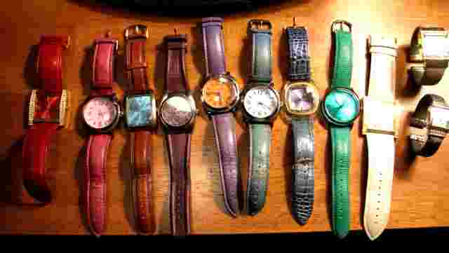VTG Joan Rivers Watches-11 Pieces-Genuine Leather