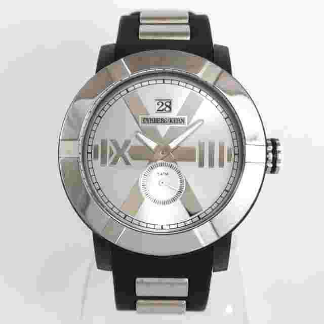 Dyrberg/Kern Black Rubber Strap Sport Quartz Men's Wrist Watch