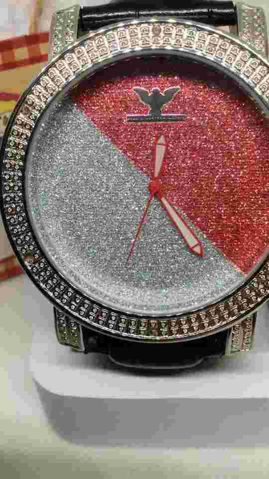 NEW Diamond King Men's Watch Natural Diamonds Iced Out Diamond Dust Dial