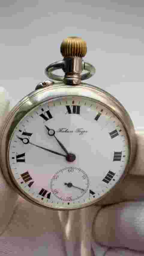 Pavel Bure antique pocket watch manual winding Russia Big size Rare watch Nr5