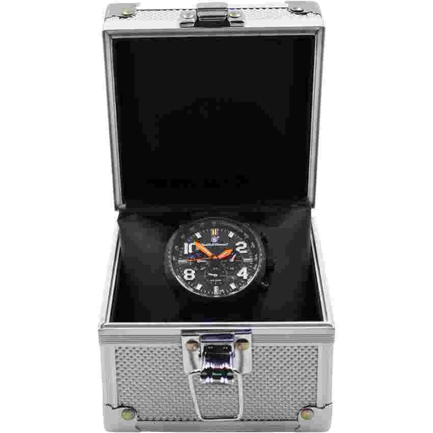 Smith & Wesson Tritium Chronograph Black Leather Strap Wrist Watch W1500BLK