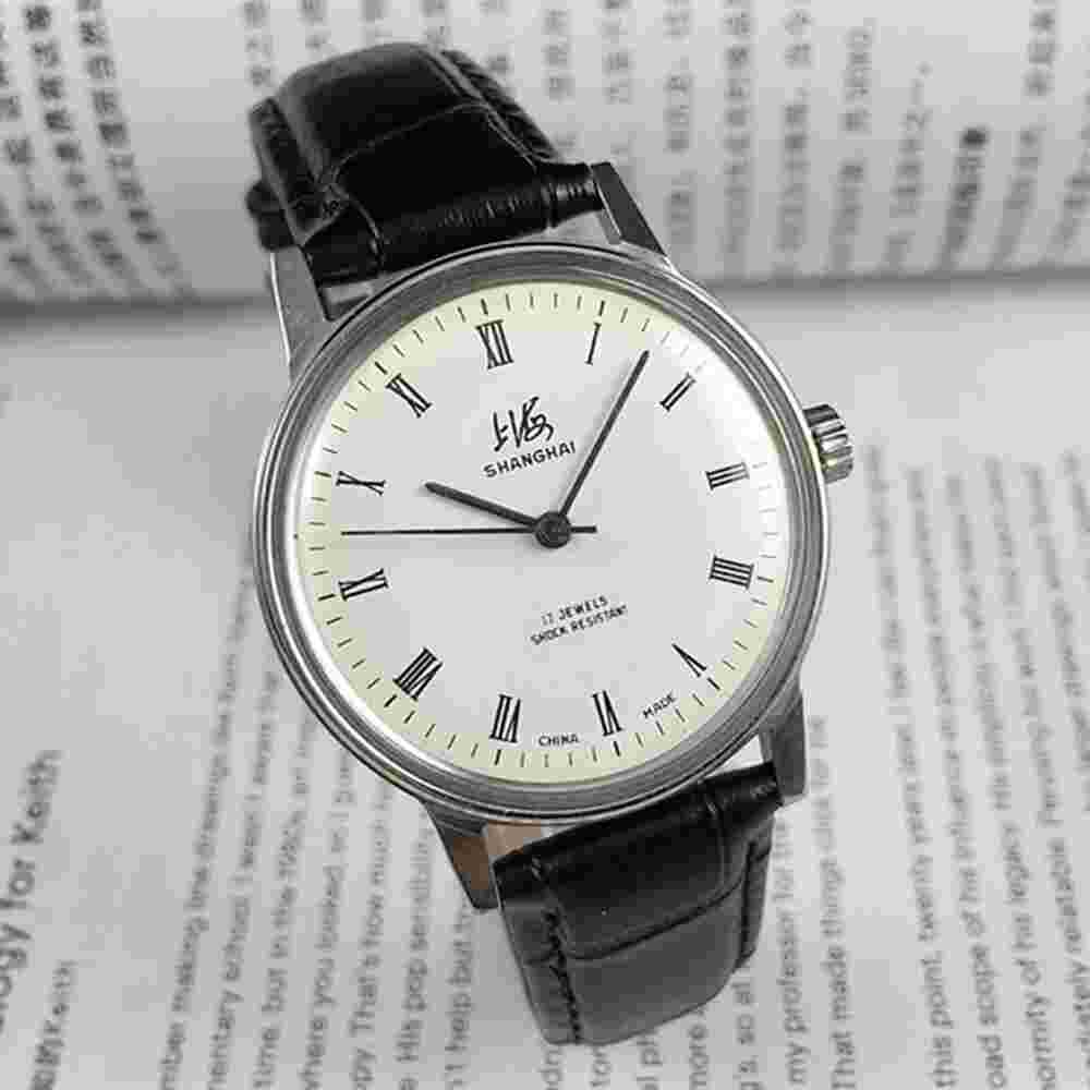36mm Shanghai Factory Made 8120 Manual Mechanical Watch Shock-Resistant 17 Jews