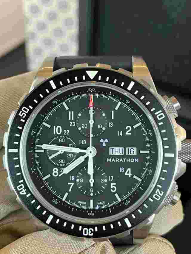 MARATHON 46mm Pilots Search/Resque Chronograph (CSAR) 316L Stainless Steel Watch