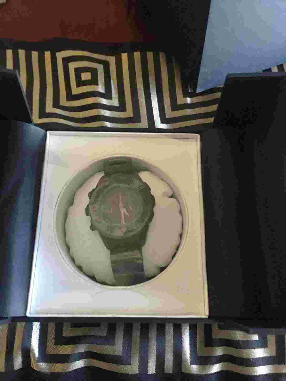 GV2 by Gevril Men's 3005B Parachute Chronograph Black IP Steel Date Watch