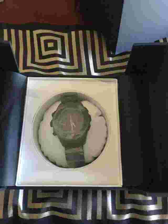 GV2 by Gevril Men's 3005B Parachute Chronograph Black IP Steel Date Watch