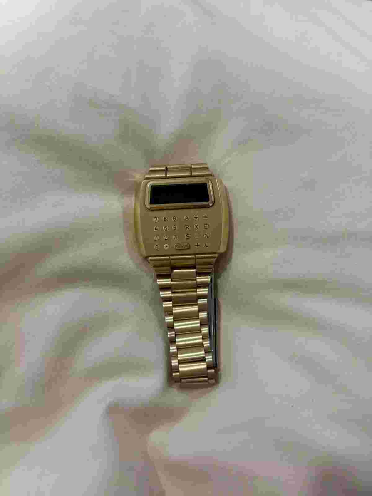 "Very Rare Pulsar Calculator Watch 14k Gold