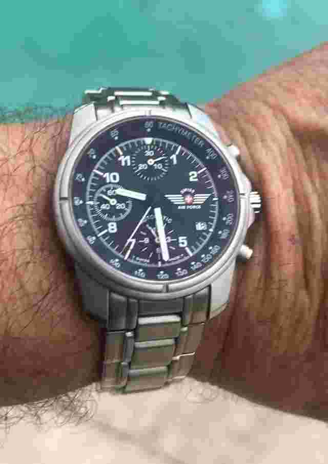 VICTORINOX SWISS ARMY AIR FORCE 9G600 AUTOMATIC CHRONOGRAPH SWISS VALJOUX 7750