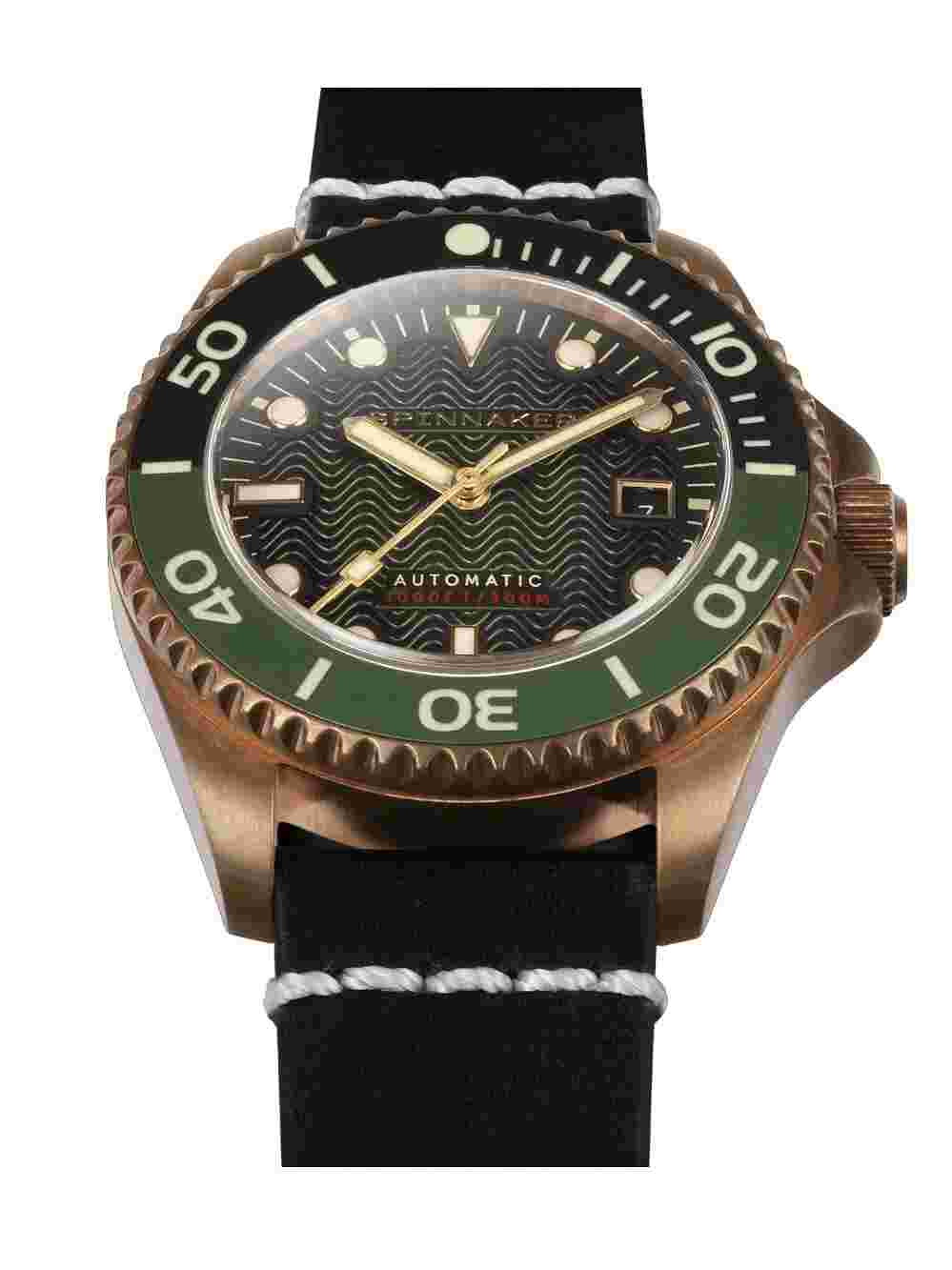 Spinnaker SP-5060-0B Mens Watch Tesei Bronze Swiss Automatic 40mm 30ATM